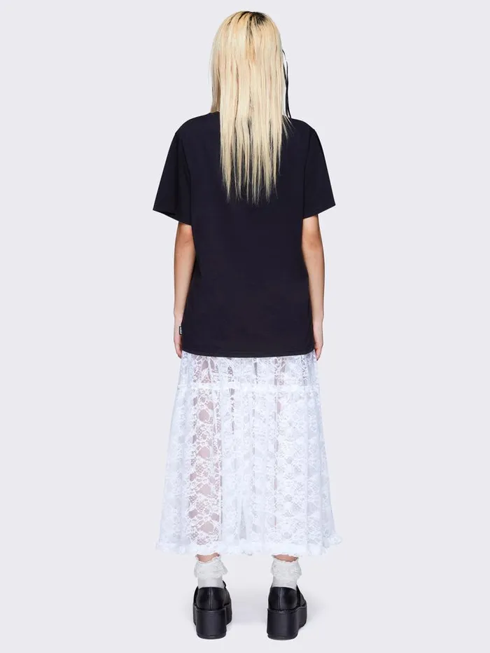 Cordelia Ruffled Lace Maxi Skirt Women Minga London Bottoms Cordelia Ruffled Lace Maxi Skirt Women Minga London Bottoms