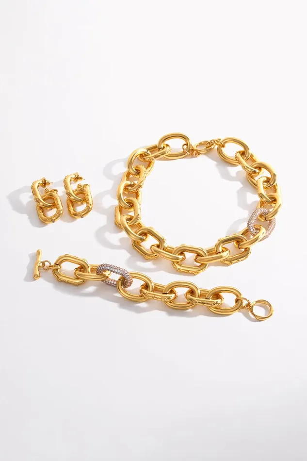 COSMIC CARTOUCHE BRACELET GOLD Gold WomensMens Camilla Jewellery