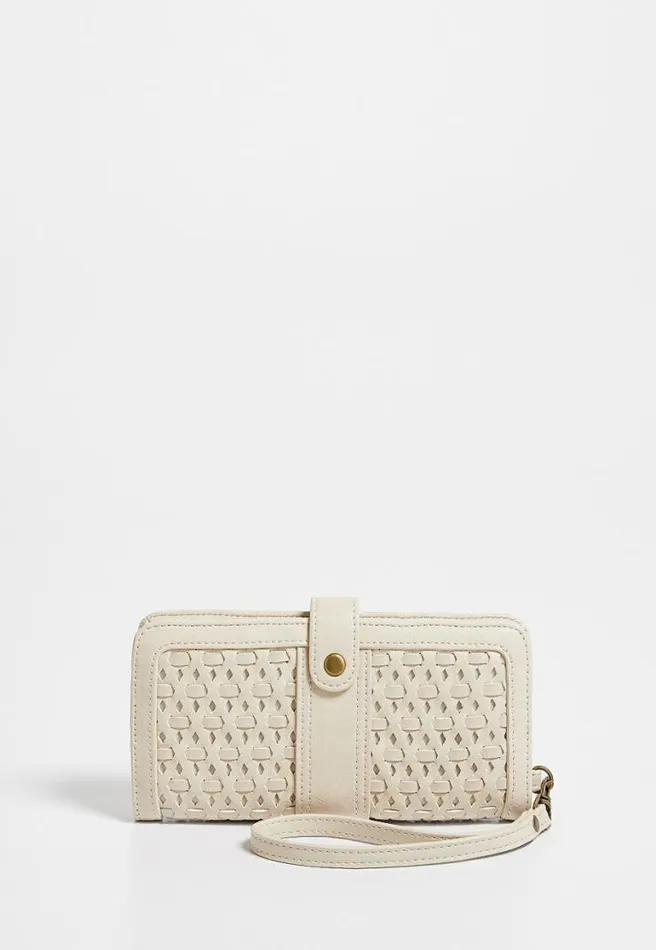 Cream Woven Wallet Women Maurices Bags
