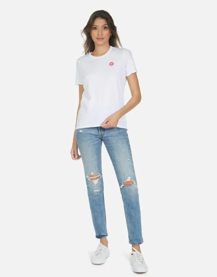 Croft Elements Rainbow White Women Lauren Moshi Short Sleeve