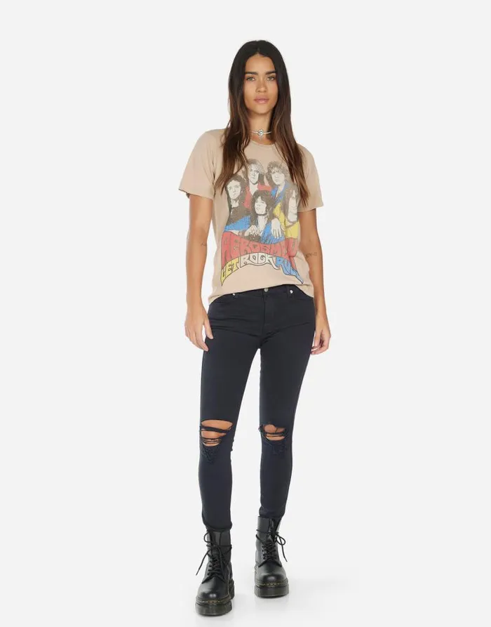 Croft Vintage Aerosmith Sand Dune Women Lauren Moshi Short Sleeve