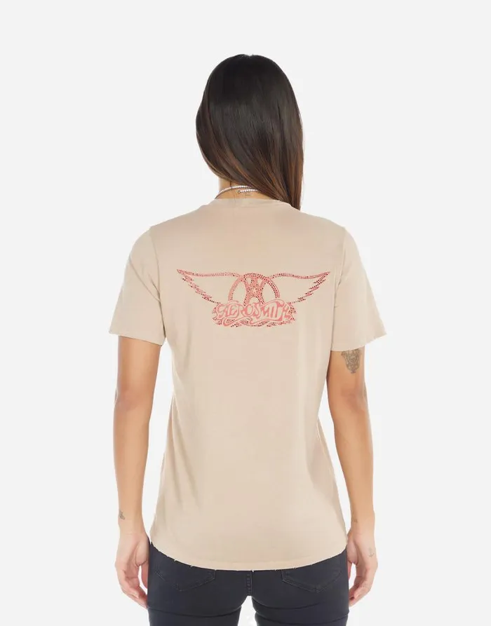 Croft Vintage Aerosmith Sand Dune Women Lauren Moshi Short Sleeve