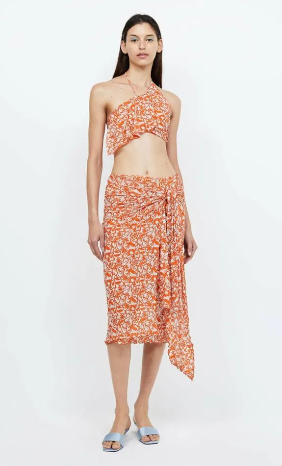 Cropped Shop Bec Bridge Firefly Halter Crop Top Fiesta Floral