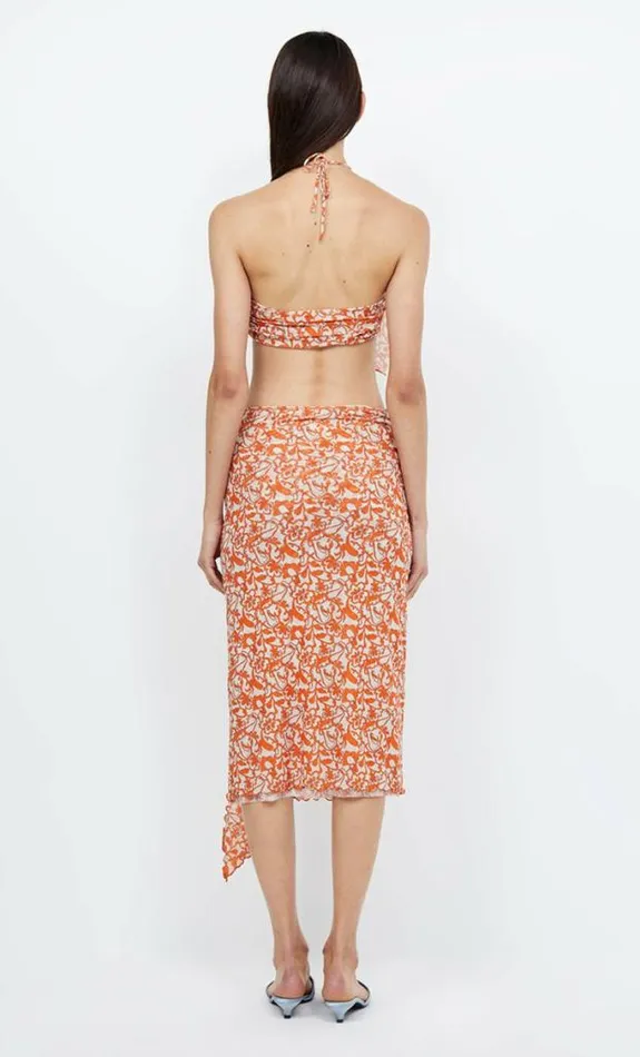 Cropped Shop Bec Bridge Firefly Halter Crop Top Fiesta Floral