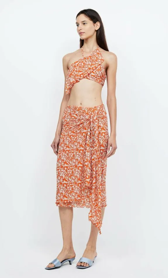 Cropped Shop Bec Bridge Firefly Halter Crop Top Fiesta Floral