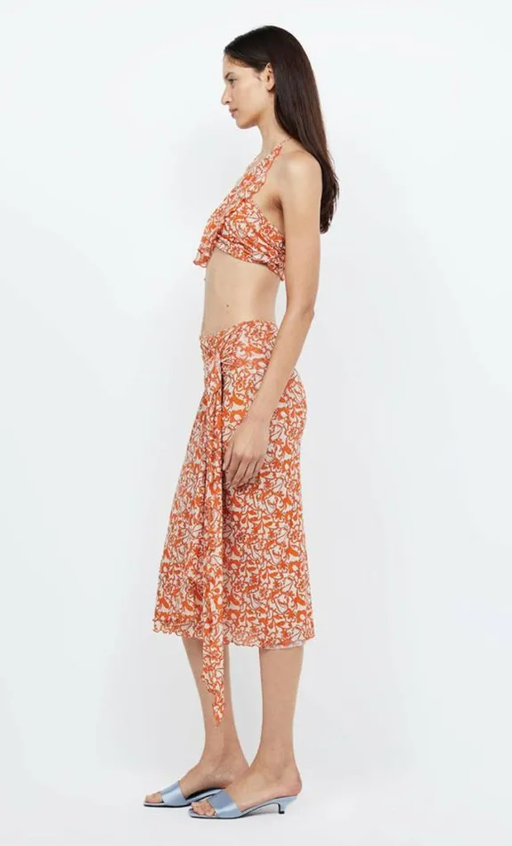 Cropped Shop Bec Bridge Firefly Halter Crop Top Fiesta Floral