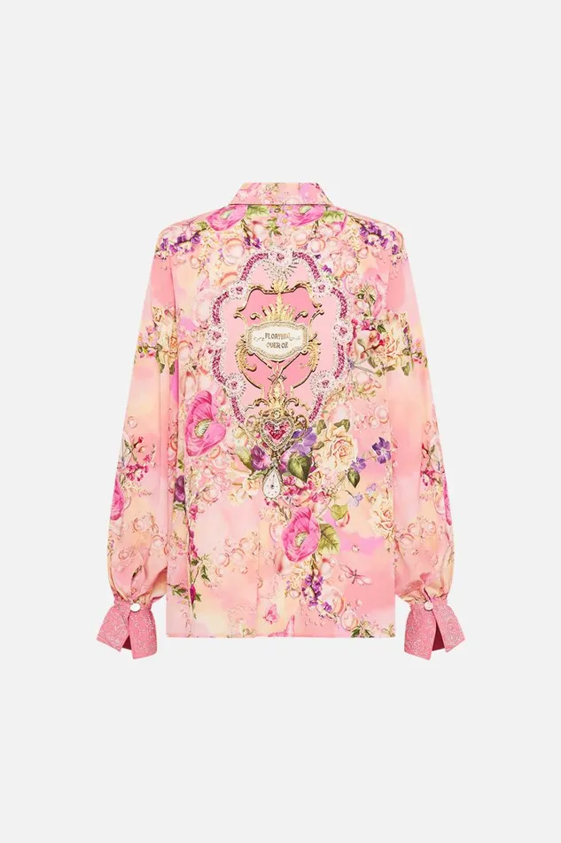 CURVED COLLAR BLOUSE TOTALLY OZMOPOLITAN Totally Ozmopolitan Womens Camilla Blouses and Shirts