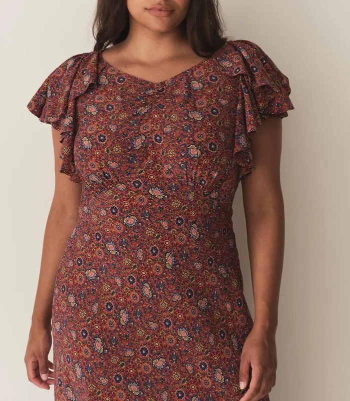 DEN Dresses Women Beatriz Dress Rouge Riviera Medallion DEN Dresses Women Beatriz Dress Rouge Riviera Medallion