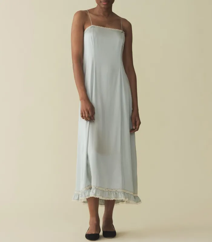 DEN Dresses Women Celano Dress Dusty Blue