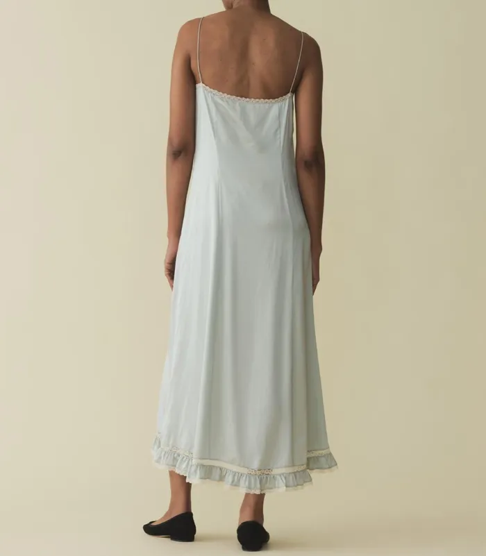 DEN Dresses Women Celano Dress Dusty Blue DEN Dresses Women Celano Dress Dusty Blue