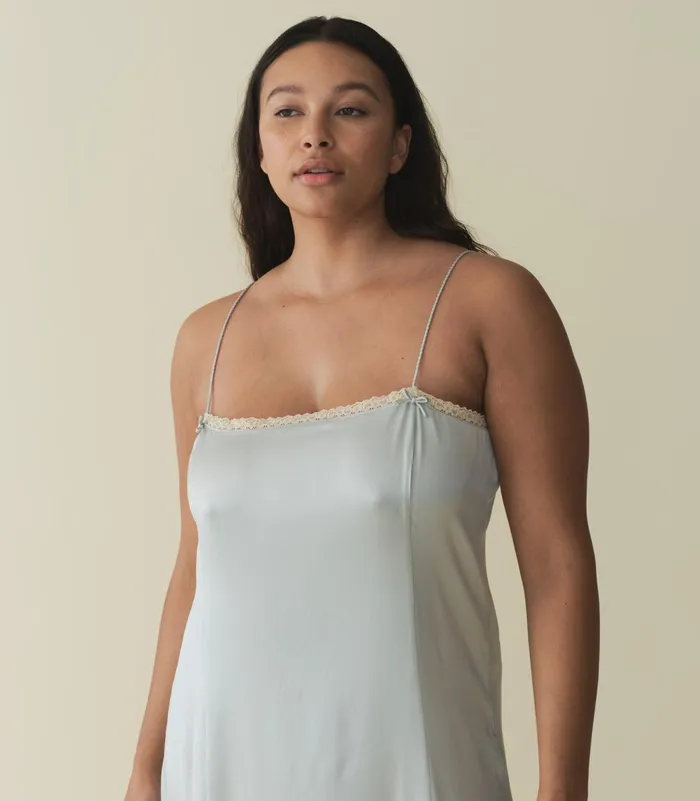 DEN Dresses Women Celano Dress Dusty Blue DEN Dresses Women Celano Dress Dusty Blue