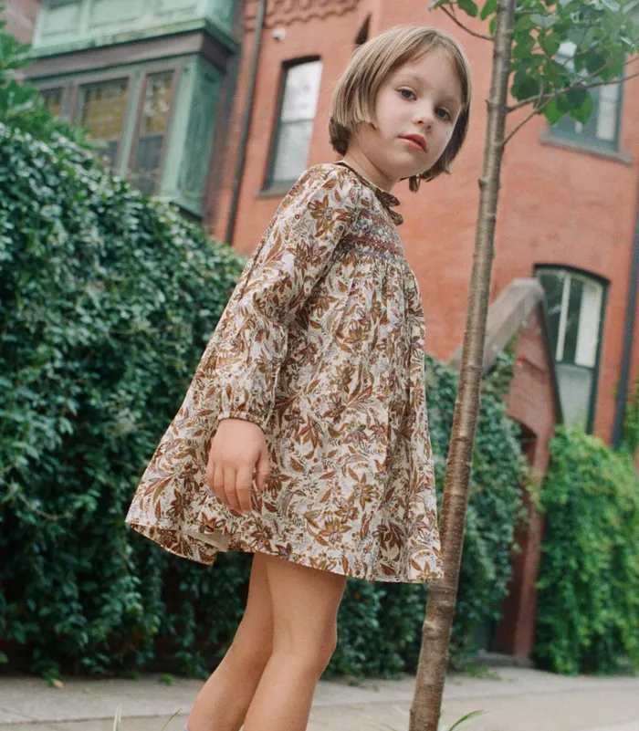 DEN Dresses Women Letty Dress Blanc Narcissus Floral DEN Dresses Women Letty Dress Blanc Narcissus Floral