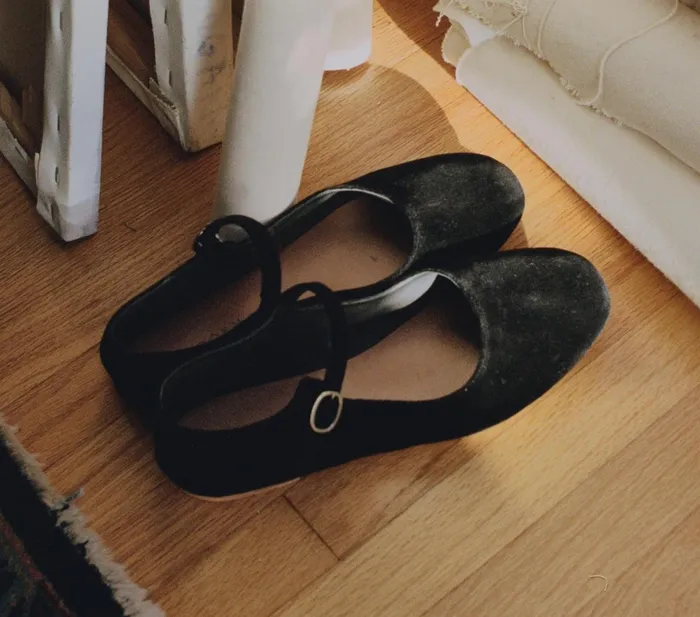 DEN Shoes Women Mary Jane Slipper Black