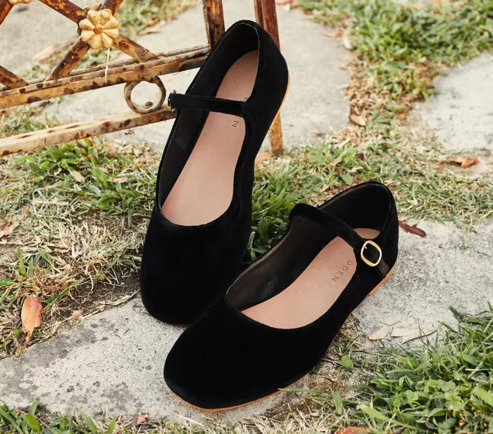 DEN Shoes Women Mary Jane Slipper Black DEN Shoes Women Mary Jane Slipper Black