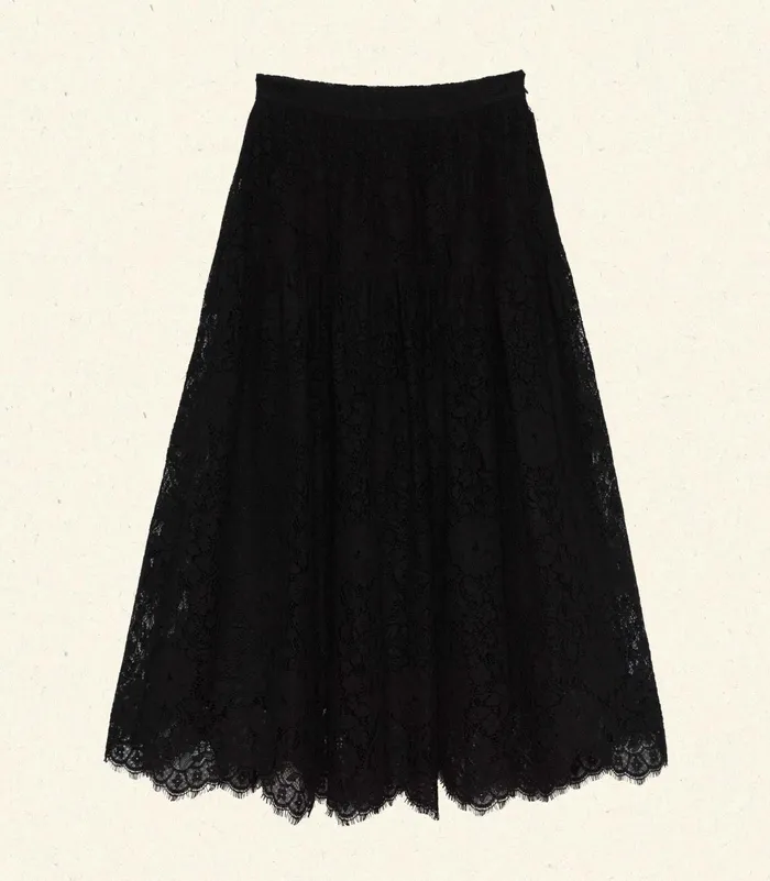 DEN Skirts Women Sebastiane Lace Skirt Black DEN Skirts Women Sebastiane Lace Skirt Black