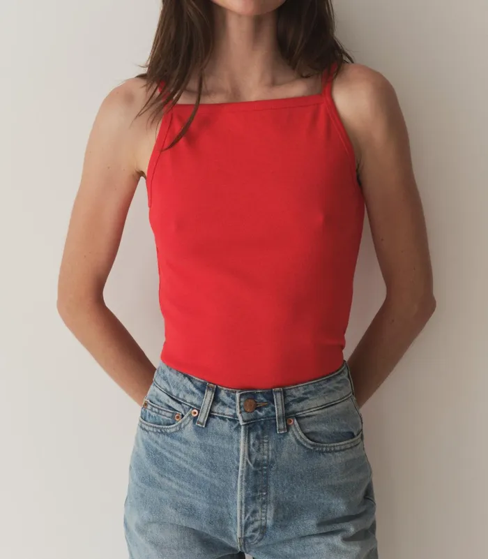 DEN Tees Women Angie Tank Scarlet