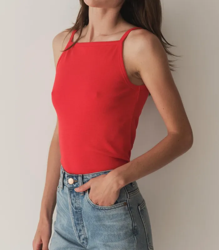 DEN Tees Women Angie Tank Scarlet
