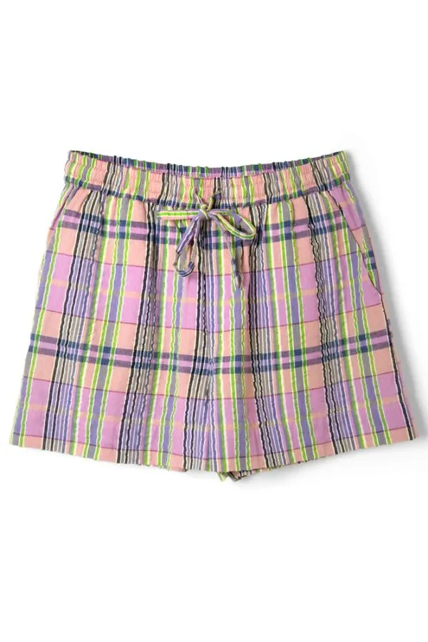 Damson Madder Coords Women Cindy Check Pull On Shorts