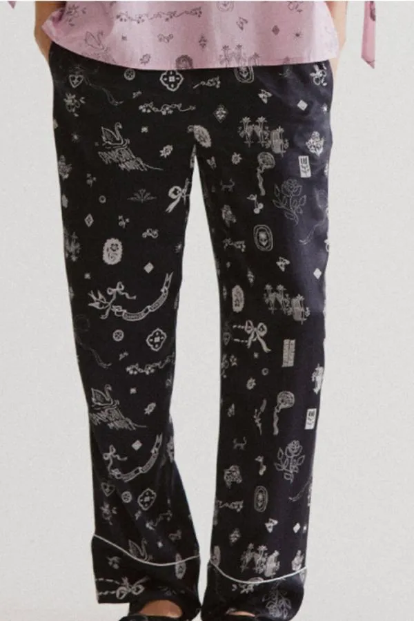 Damson Madder Coords Women Joni Pants 8211 Symbol Print