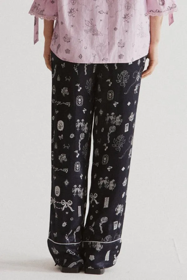 Damson Madder Coords Women Joni Pants 8211 Symbol Print