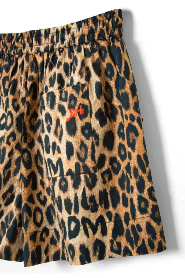 Damson Madder Coords Women Leopard Pull On Shorts
