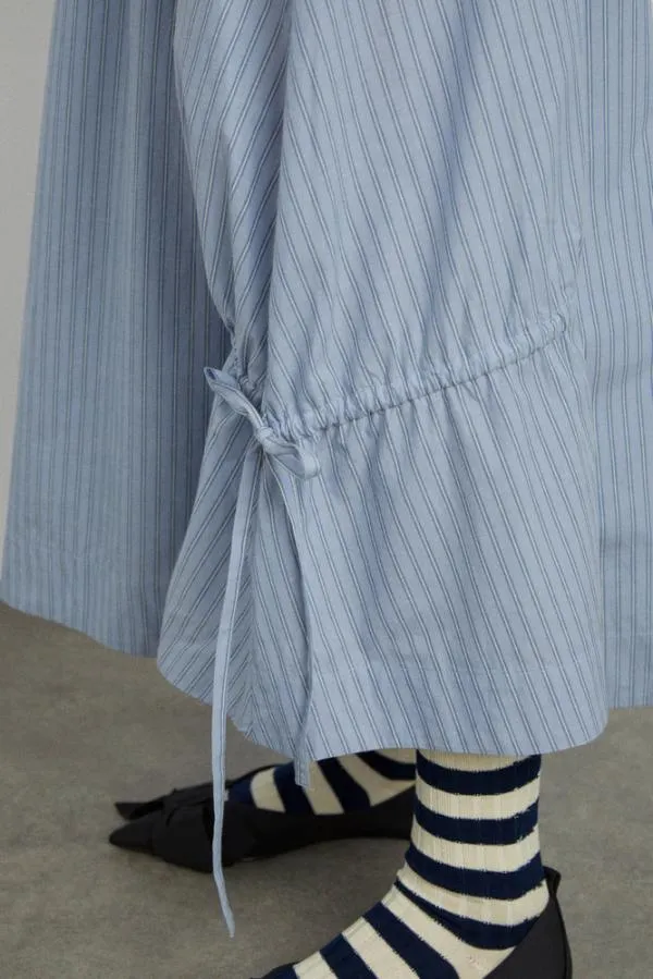 Damson Madder Coords Women Marine Channel Midi Skirt 8211 Blue Stripe