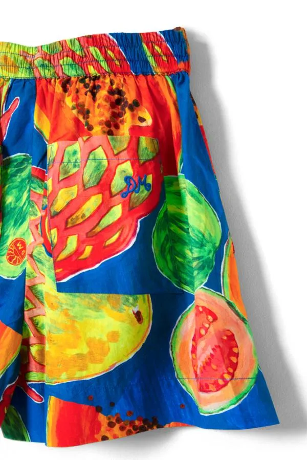 Damson Madder Coords Women Pull On Shorts 8211 Papaya Print