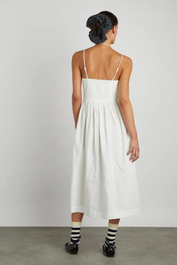 Damson Madder Dresses Women Penelope Apron Dress 8211 White