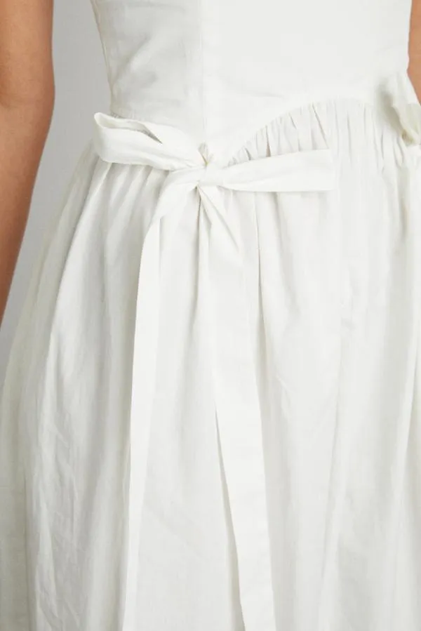Damson Madder Dresses Women Penelope Apron Dress 8211 White