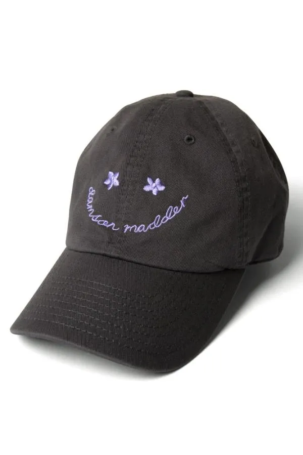 Damson Madder Hats Accessories Smiley Cap With Lilac Embroidery 8211 Web Exclusive
