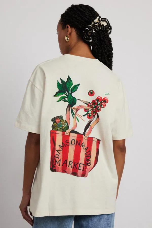 Damson Madder Tops Women Market Boyfriend Tee