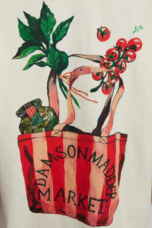 Damson Madder Tops Women Market Boyfriend Tee