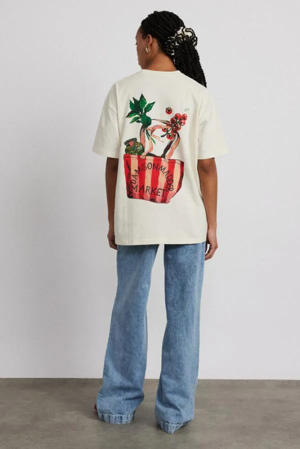 Damson Madder Tops Women Market Boyfriend Tee