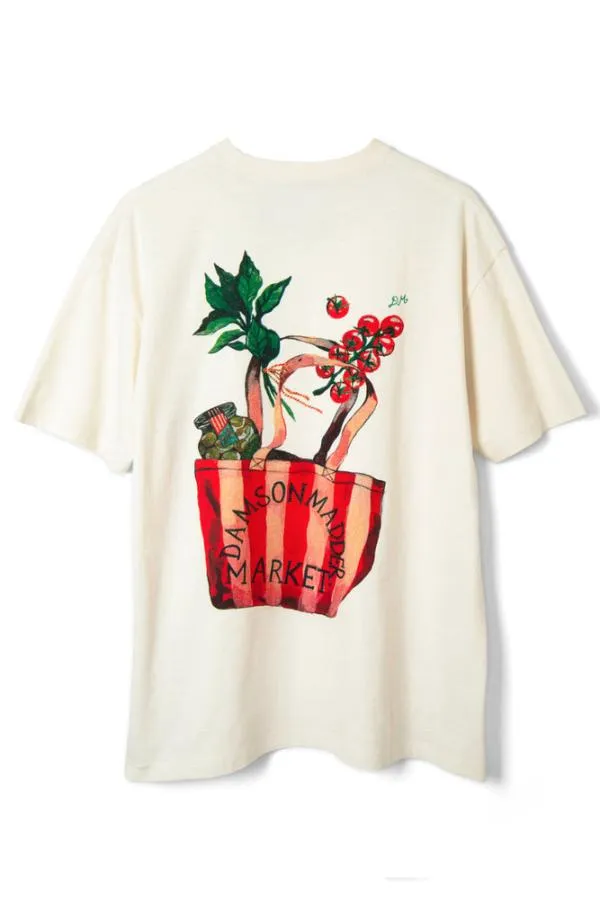 Damson Madder Tops Women Market Boyfriend Tee