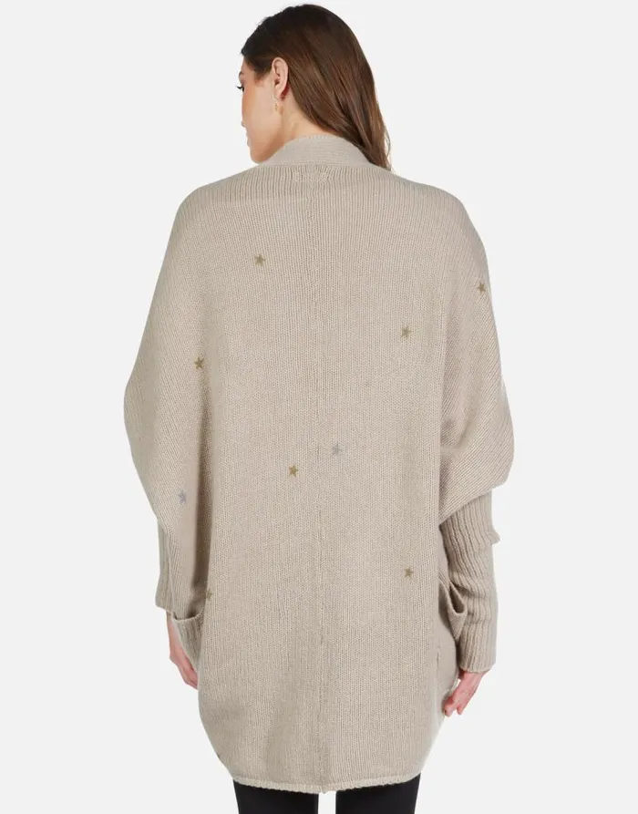 Daya Chain Heart Stars Oatmeal Women Lauren Moshi Sweaters and Knits