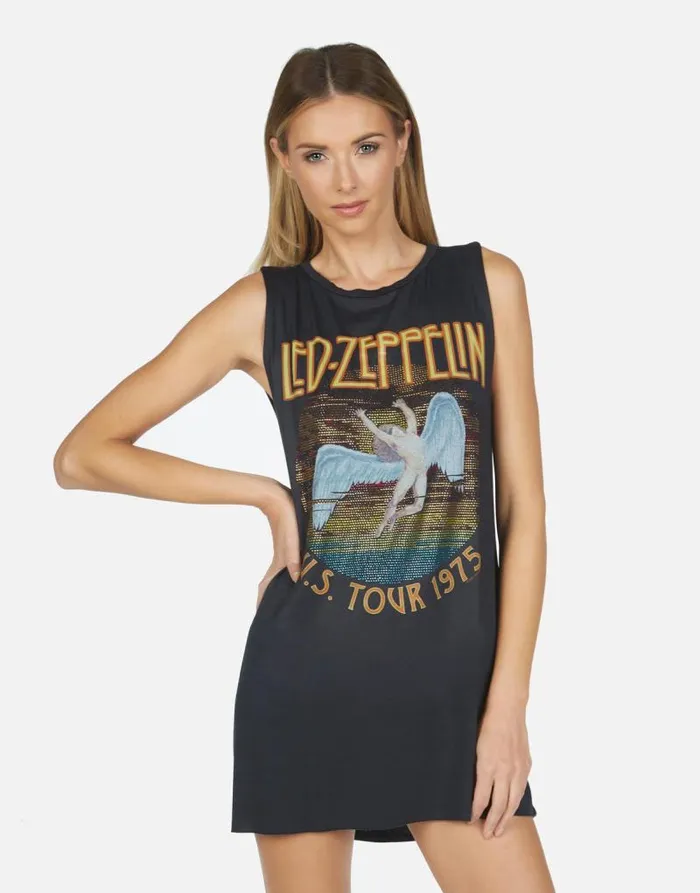 Deanna Led Zeppelin Onyx Women Lauren Moshi Dresses