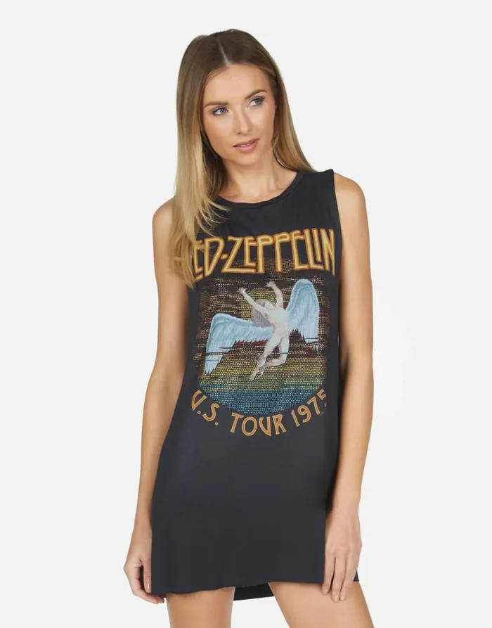 Deanna Led Zeppelin Onyx Women Lauren Moshi Dresses