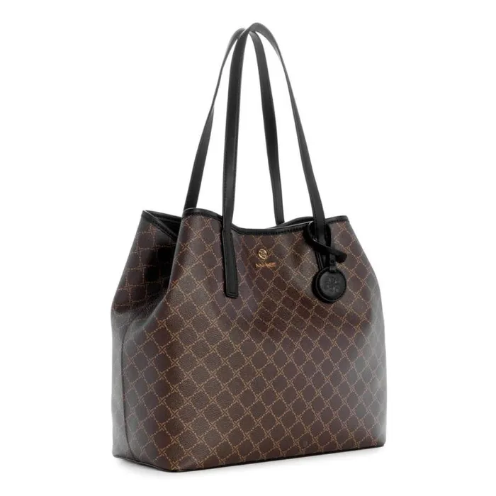 Delaine Large 2 In 1 Tote Brownblack Women Nine West Totes and Backpacks Delaine Large 2 In 1 Tote Brownblack Women Nine West Totes and Backpacks