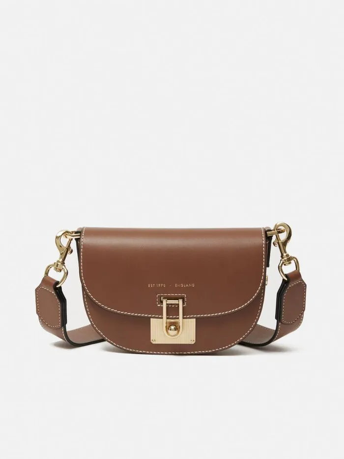 Denbigh Studded Leather Bag Tan Women Jigsaw Leather