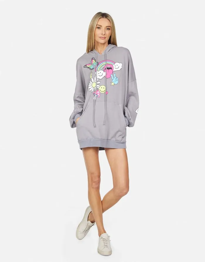 Desiree Elements Heart Smoky Grey Women Lauren Moshi Dresses