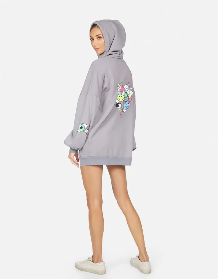 Desiree Elements Heart Smoky Grey Women Lauren Moshi Dresses