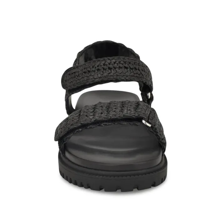 Dinrah Footbed Sandals Black Women Nine West Sandals Dinrah Footbed Sandals Black Women Nine West Sandals