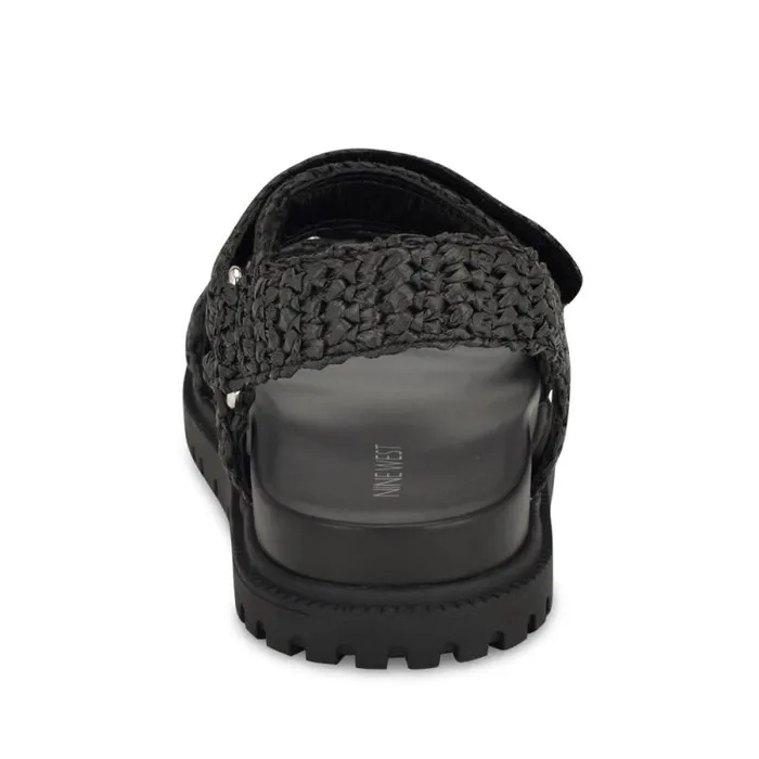 Dinrah Footbed Sandals Black Women Nine West Sandals Dinrah Footbed Sandals Black Women Nine West Sandals