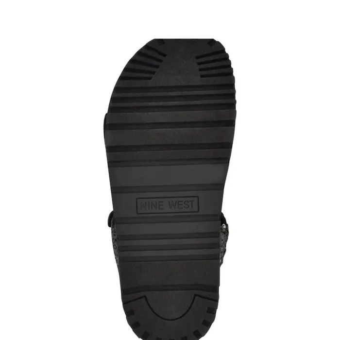 Dinrah Footbed Sandals Black Women Nine West Sandals Dinrah Footbed Sandals Black Women Nine West Sandals