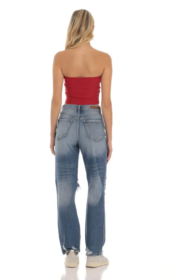 Distressed Jeans Faded Denim Women LUCY IN THE SKY Jeans Distressed Jeans Faded Denim Women LUCY IN THE SKY Jeans