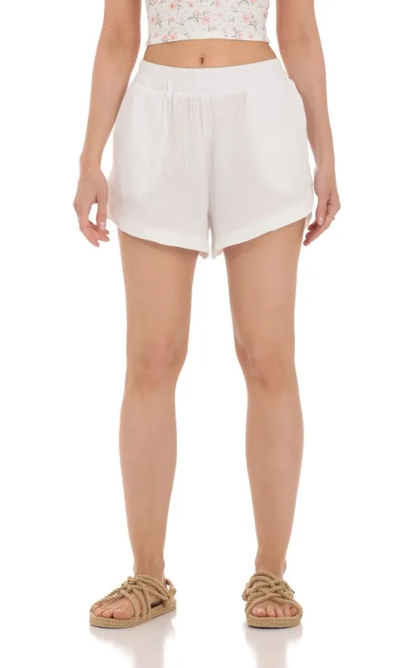 Dolphin Shorts White Women LUCY IN THE SKY Shorts Dolphin Shorts White Women LUCY IN THE SKY Shorts