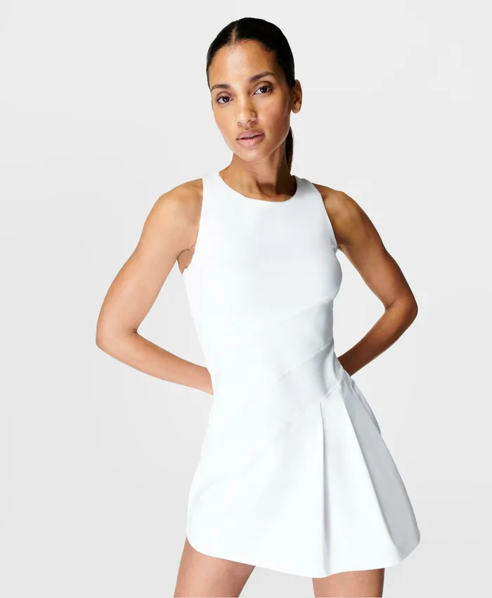Dresses and Jumpsuits Women Sweaty Betty Grand Slam Tennis Dress White