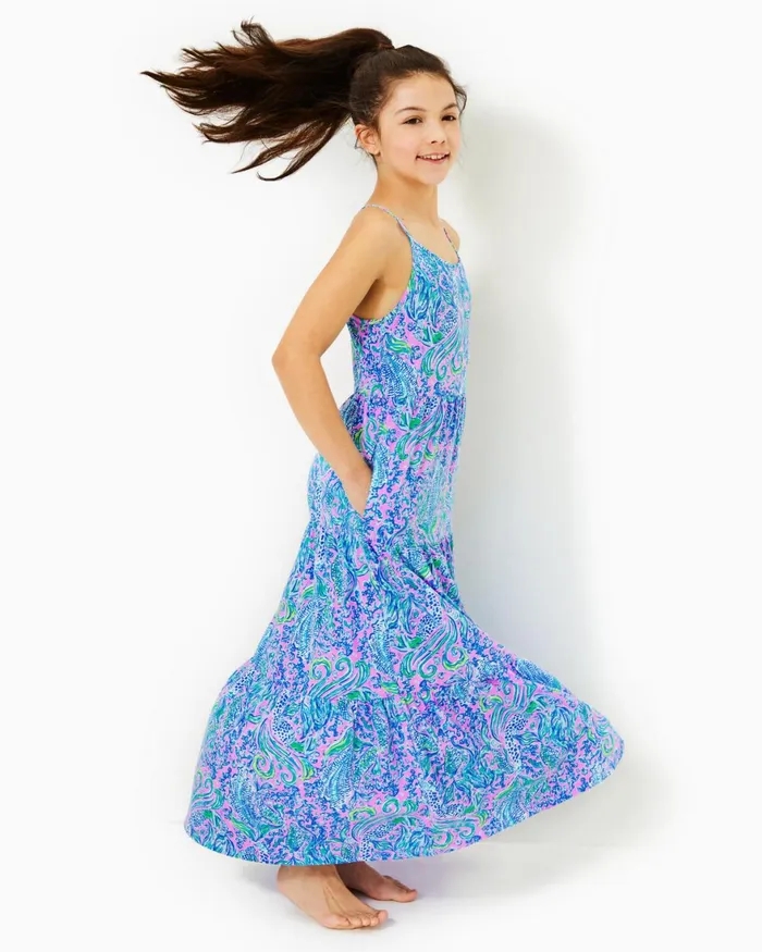 Dresses and Rompers Girls Lilly Pulitzer Girls Harleigh Maxi Dress Lilac Rose We Mermaid It Dresses and Rompers Girls Lilly Pulitzer Girls Harleigh Maxi Dress Lilac Rose We Mermaid It