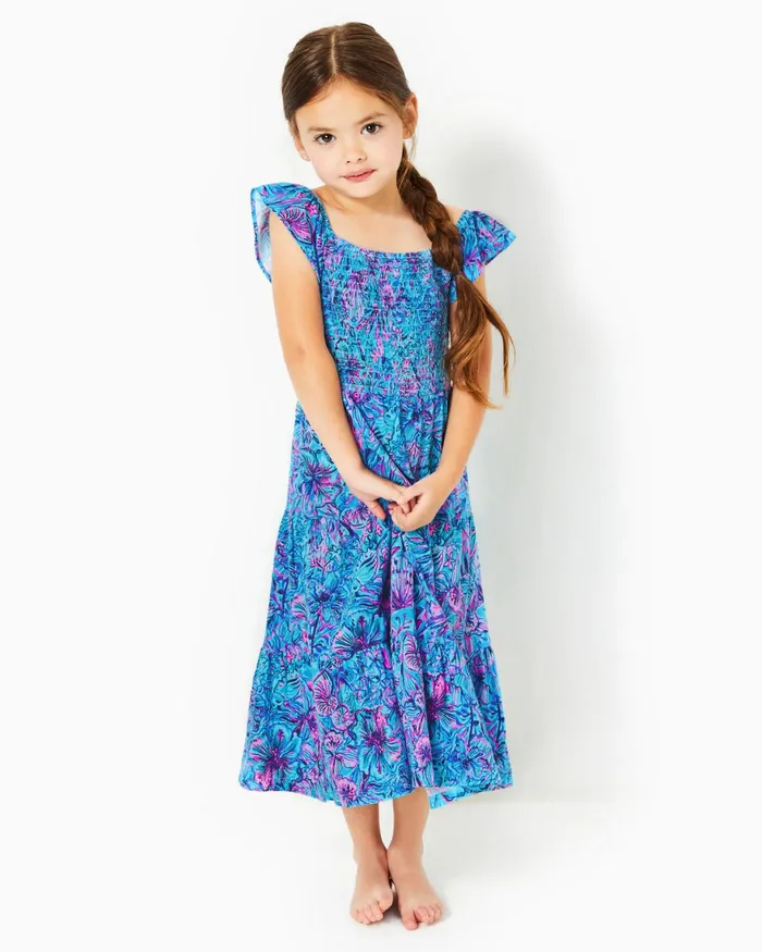 Dresses and Rompers Girls Lilly Pulitzer Girls Mini Jilly Midi Dress Breakwater Blue Shells N Bells Dresses and Rompers Girls Lilly Pulitzer Girls Mini Jilly Midi Dress Breakwater Blue Shells N Bells