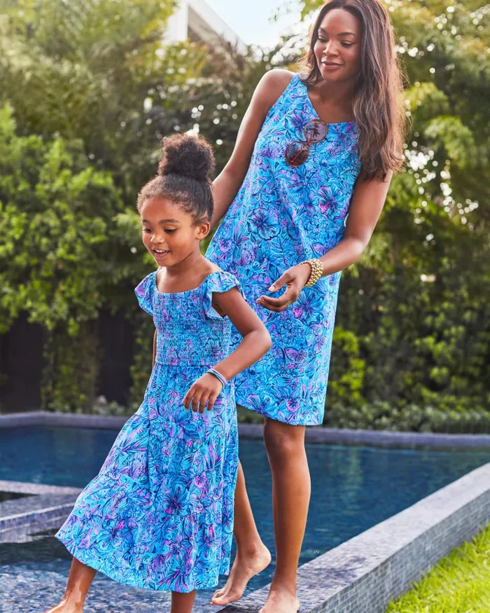 Dresses and Rompers Girls Lilly Pulitzer Girls Mini Jilly Midi Dress Breakwater Blue Shells N Bells Dresses and Rompers Girls Lilly Pulitzer Girls Mini Jilly Midi Dress Breakwater Blue Shells N Bells